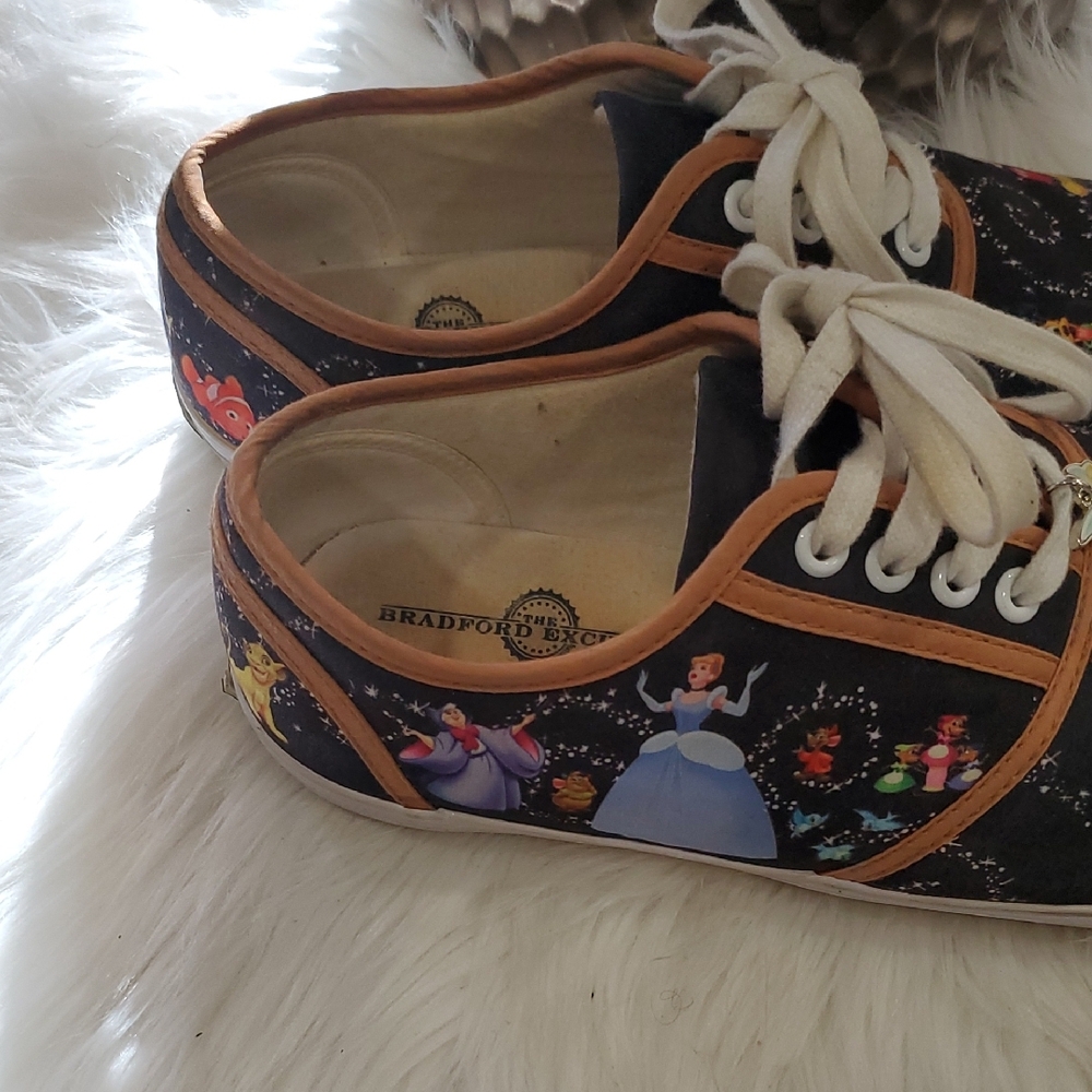 Bradley Exchange Disney Sneakers - Black with Colorful Characters - Picture 7 of 14